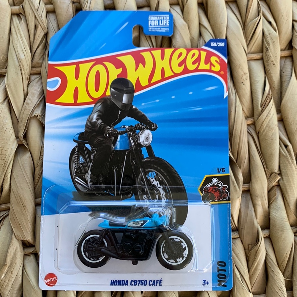 Hot Wheels Motorcycle Honda CB750 Cafe Diecast Motor Bike HotWheels Car HW  🆕
